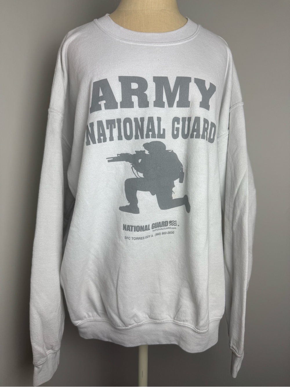 Gildan Heavy Blend Sweatshirt with Army National Guard Print